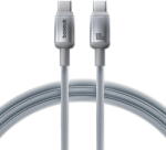 Baseus Cablu de Date, USB-C la USB-C, 100W, 2m - Discolor (E0420703) - Silver (E0420703) - vexio