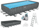 Bestway APX 365 acélvázas, egész éves medence 732x366x132 cm homokszűrővel (561KG)
