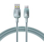 Baseus Cablu USB la Type-C, 480Mbps, 100W, 2m - Discolor Series (E0420801) - Blue/Green (E0420801) - pcone