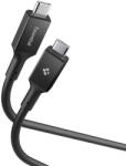 Spigen Cablu pentru Alimentare Type-C la Type-C, 100W, 5Gbps, 2m - Spigen Essential (EB10020CC) - Black (EB10020CC) - pcone