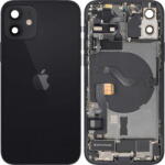 Apple Piese si componente Capac Baterie Apple iPhone 12, Cu Carcasa Mijloc, Full Parts, Negru, Swap (cb/369173/fullp/sw) - pcone