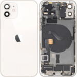 Apple Piese si componente Capac Baterie Apple iPhone 12, Cu Carcasa Mijloc, Full Parts, Alb, Swap (cb/369170/fullp/sw) - pcone