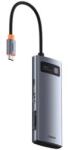 Baseus Metal Gleam Series 7in1 USB-C HUB Dokovacia Stanica Space Grey 6932172682750