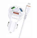 KAKU Autós töltő 20W iPhone kábel Kaku (KSC-493) fehér (6921042116549)
