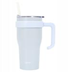 Intesi Thermo bögre fogantyúval és szívószállal Miami 600ml fehér (5905896141231)