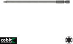 Cobit Industrie 03804 Torx bit behajtó, torziós, S2 acél, 1/4" - T25x200 mm (1/4") (03804)