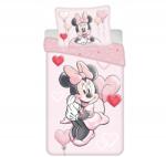 Jerry Fabrics Ágyneműhuzat 140x200 Mini Minnie egér pamut gyerek (12288)
