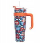 Intesi Miami Floral termo bögre, piros (5905896145765)