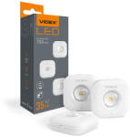 Videx Vezeték nélküli LED lépcsővilágítás érzékelővel 1W 70lm CCT 90° 750mAh Fehér VIDEX (VIDLAT0135)