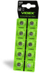 Videx Alkáli gombelem lapos 60mAh AG9/LR936 Videx bliszter 10 db (VIDBAT360)