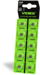 Videx Alkáli gombelem lapos 25mAh AG2/LR726 Videx bliszter 10 db (VIDBAT330)