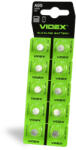 Videx Alkáli gombelem lapos 66mAh AG5/LR754 Videx bliszter 10 db (VIDBAT340)