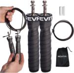 REVITY Box ugrókötél bőr terheléssel REVITY Speed rope 300 cm fekete|szürke