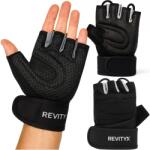 REVITY Edzőkesztyű csuklótámasszal edzőterembe REVITY S fekete|szürke