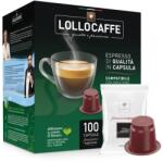 Lollo Caffé Espresso Nero Nespresso 100 Capsule Compatibile