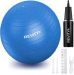 REVITY Fitnesz gimnasztikai labda edzéshez és rehabilitációho Gym Ball 55-75 cm, 1200 g 65 CM kék