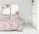 Greno Szatén ágyneműhuzat 220x200 Akvarell fehér virágos Frotex (123)