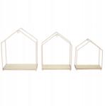 Intesi 3 db-os polc szett Házikó rózsaszín (5905896133281)