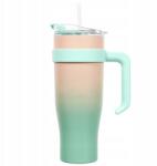 Intesi Miami Tie-Dye termo bögre, narancssárga/ zöld (5905896145680)