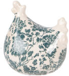 Clayre & Eef Figurina Paste Gaina ceramica bej verde 12x11x13 cm (6CE2406)