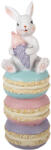 Clayre & Eef Figurina Iepuras Paste polirasina multicolora 7x7x20 cm (6PR5974)