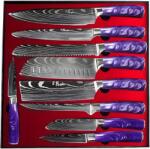 HARAHU Set de cuțite de bucătărie BL-39184 - 9 buc / Violet KP39184