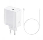 OPPO SUPERVOOC hálózati töltő USB-A aljzat (5V/2A, 80W, gyorstöltő + USB-C kábel) fehér (VCB8JAEH) (VCB8JAEH)