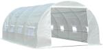 Sersimo Greenhouse Garden Outsunny típusú alagút PE acélcsövek, fehér, 600x300x200cm (845-120)