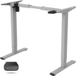 FlexiSpot EG1 Elektromos Íróasztal Láb, Szürke, egymotoros, 70-120 cm Állítható, 70 kg Teherbírás (EG1S)