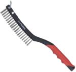 Dedra Hármas sörte drótkefe, DEDRA 2001P33 kaparó, rozsdamentes acél, 340 mm, két anyagból készült fogantyú (2001P33)