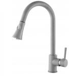 Welland Siena kihúzható fejes mosogató csaptelep - szürke