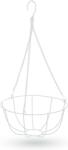 Garden of Eden Akasztható fém kosár - virágcserépek rögzítéséhez - 25 cm - fehér, 11566A