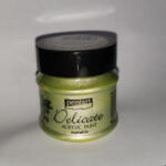 Pentart Delicate metál akrilfesték 50 ml - fehérarany