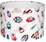Biała Kropka Gyerekszoba Lámpaernyő Függő Álló Henger 35/25 E27 Szentjánosbogarak Panca (BKW350250E27GD30B1125)