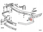 BMW OE Bmw E28 Lökhárítóvédő Bal Első 51111961873 Oe