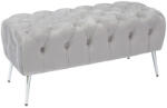AdTrend Bancuta catifea gri 100 x 42 x 45 cm (74396) Canapea