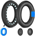 FixPremium Perne de schimb pentru Bose QC25, QC35, QC45, Spumă cu memorie + piele PU, Negru, Gel răcoritor, 1 pereche