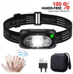  Szenzoros horgász, kerékpáros akkumulátoros COB Led fejlámpa (Headlight-P015)