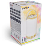 Avide LED Hordozható Asztali Lámpa RGB, Nyomógombos, Fa mintázat (ALPDL-RGB-PB-N) - akkuforras