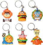  Spongya Bob mintás kulcstartó, műanyag, kb. 4-4, 5cm magas, többféle (KGG-066026)
