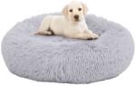 vidaXL 90x90x16 cm grey plush 171228