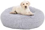 vidaXL 70x70x15 cm grey plush 171227