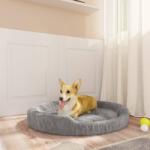 vidaXL 70x55x23 cm dark grey plush 171388