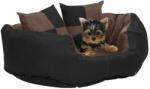 vidaXL 65x50x20 cm fekete-barna 171219