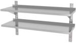Hendi Raft de perete dublu reglabil, cu doua suporturi din otel, HENDI, 1000x300x(H)600mm, DNH811726 (DNH811726) Raft