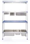 Hendi Raft depozitare din aluminiu pentru tavi GN, DNH812266 (DNH812266) Raft