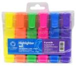 BLUERING Szövegkiemelő lapos testű készlet, BlueringR 6 klf. szín (BLUERING_205036) (BLUERING_205036)