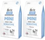 Brit Care Mini Grain Free Sensitive cu carne de vânat 2x7kg