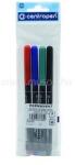 Centropen Alkoholos marker készlet, 1mm, kerek hegyű, Centropen 2536, 4 klf. szín (CENTROPEN_625360401) (CENTROPEN_625360401)