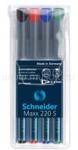 Schneider Alkoholos marker OHP 0, 4mm tűhegyű Maxx 220 S 4 klf. szín (SCHNEIDER_42328) (SCHNEIDER_42328)